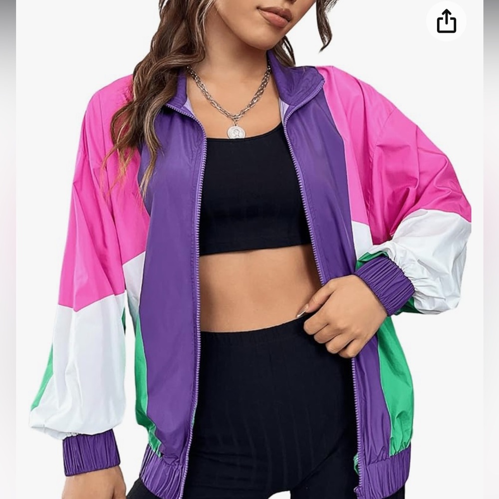 80s Retro Windbreaker